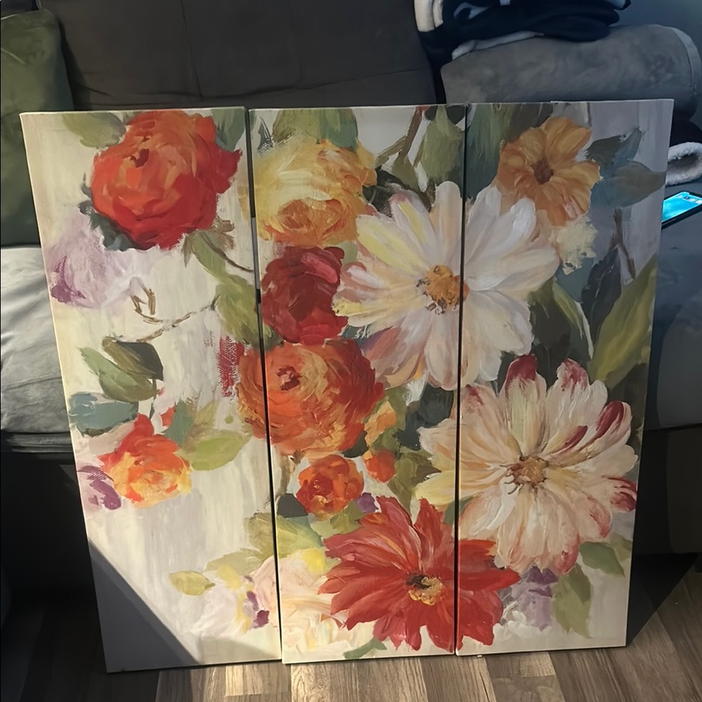 Floral Canvas Wall Art3 piece canvas